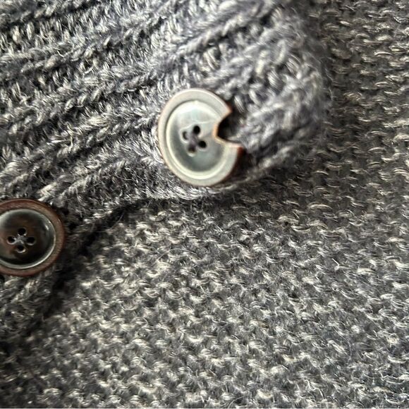 Our Legacy Men’s Alpaca Linen Wool Blend Chunky Knit Cardigan - Picture 7 of 11